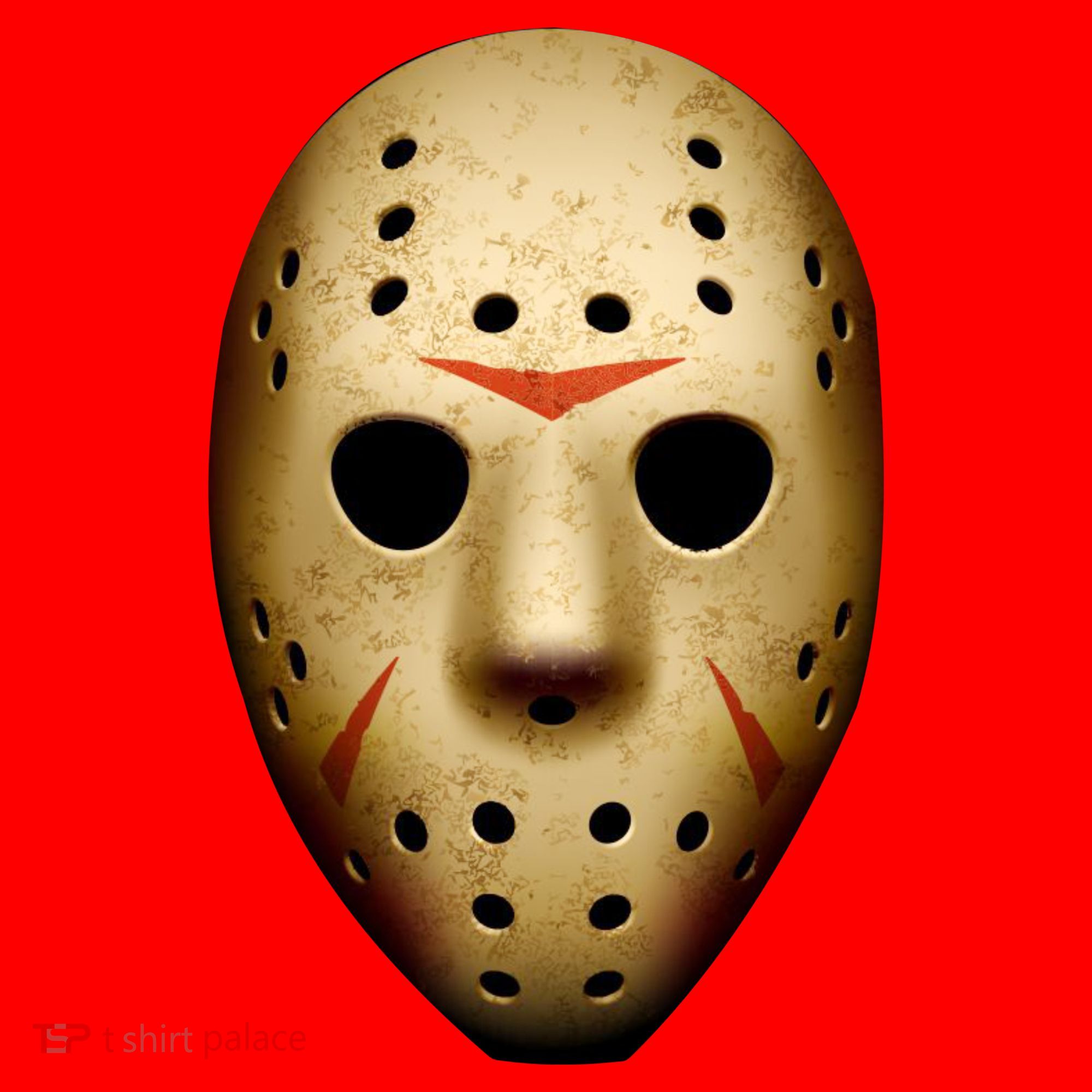 Creepy Goalie Hockey Halloween Mask Santa Hat