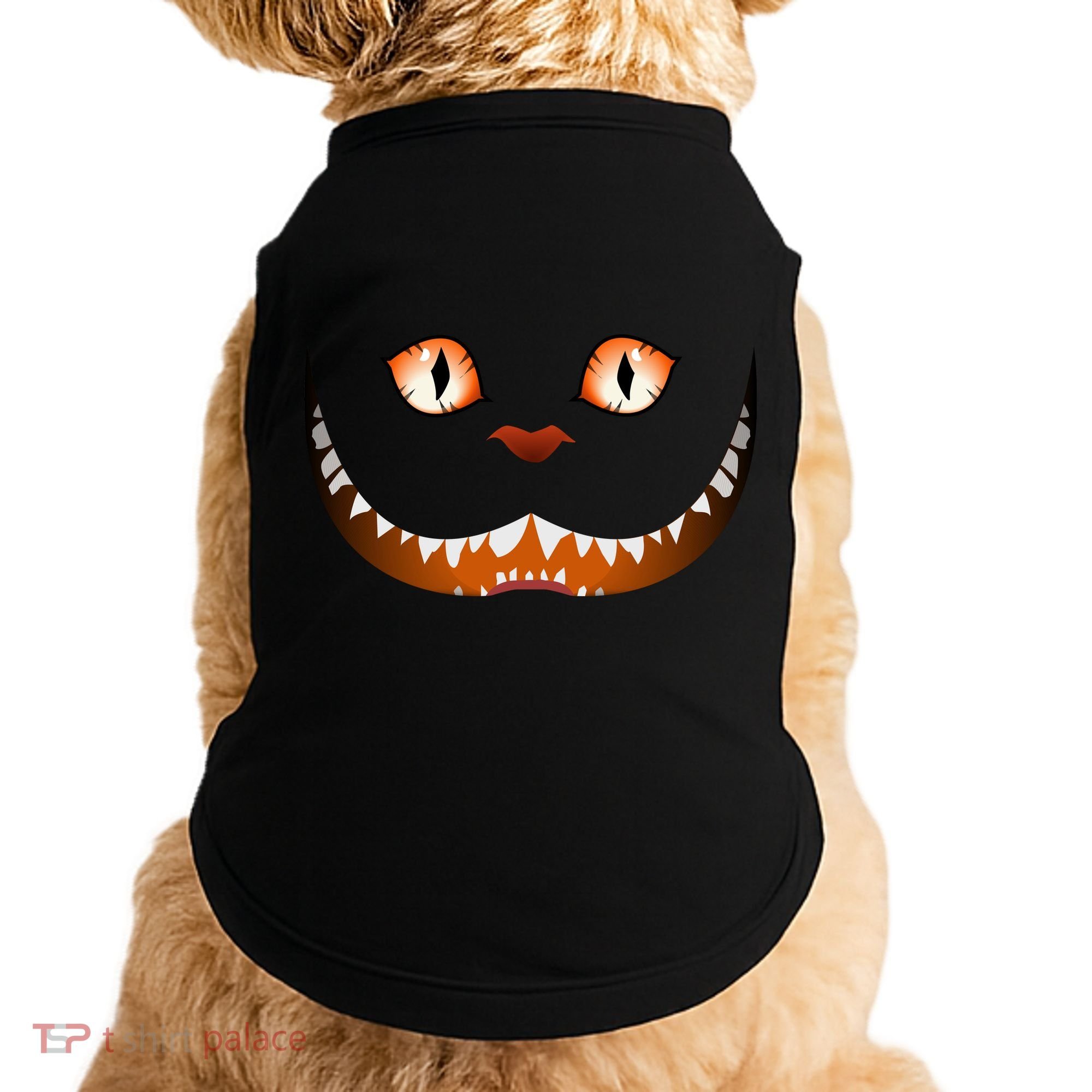 Creepy Halloween Cat Face Doggie Tank