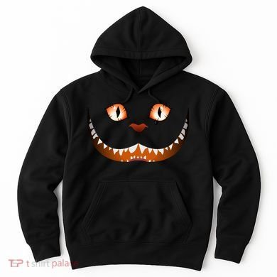 Creepy Halloween Cat Face Hoodie