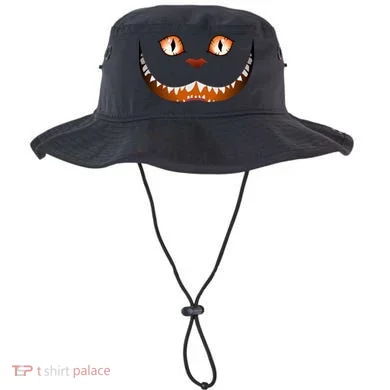 Creepy Halloween Cat Face Bucket Hat