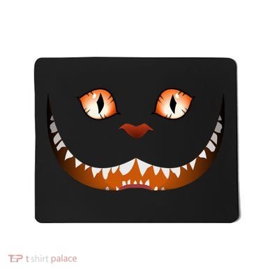 Creepy Halloween Cat Face Mousepad