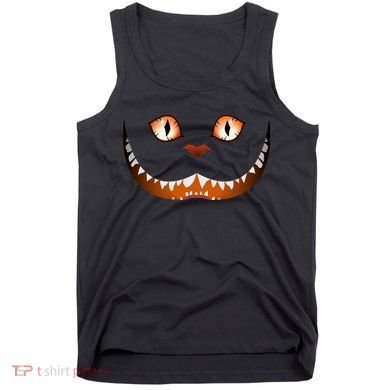 Creepy Halloween Cat Face Tank Top