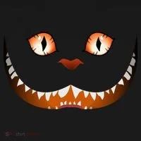 Creepy Halloween Cat Face Kids Sweatshirt thumb 2