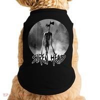 Creepy Siren Head Horror Doggie Tank thumb 0