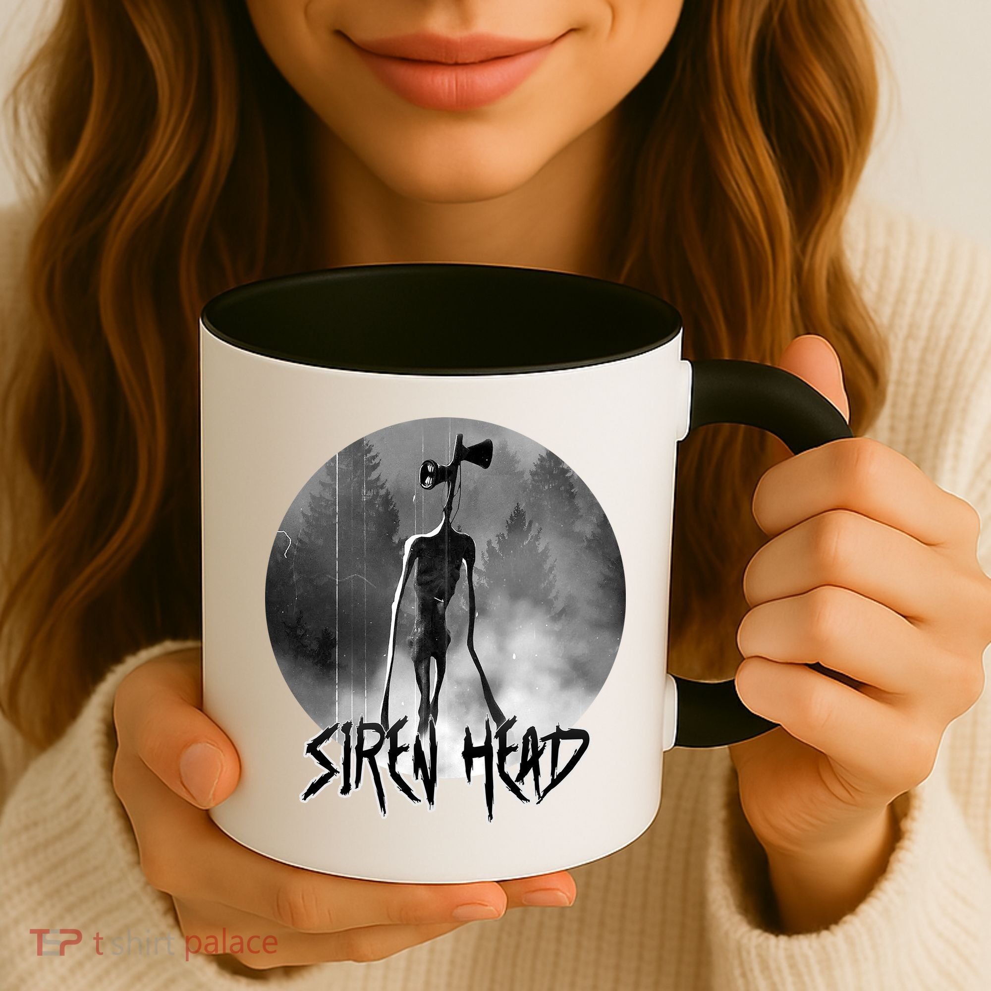 Creepy Siren Head Horror Coffee Mug