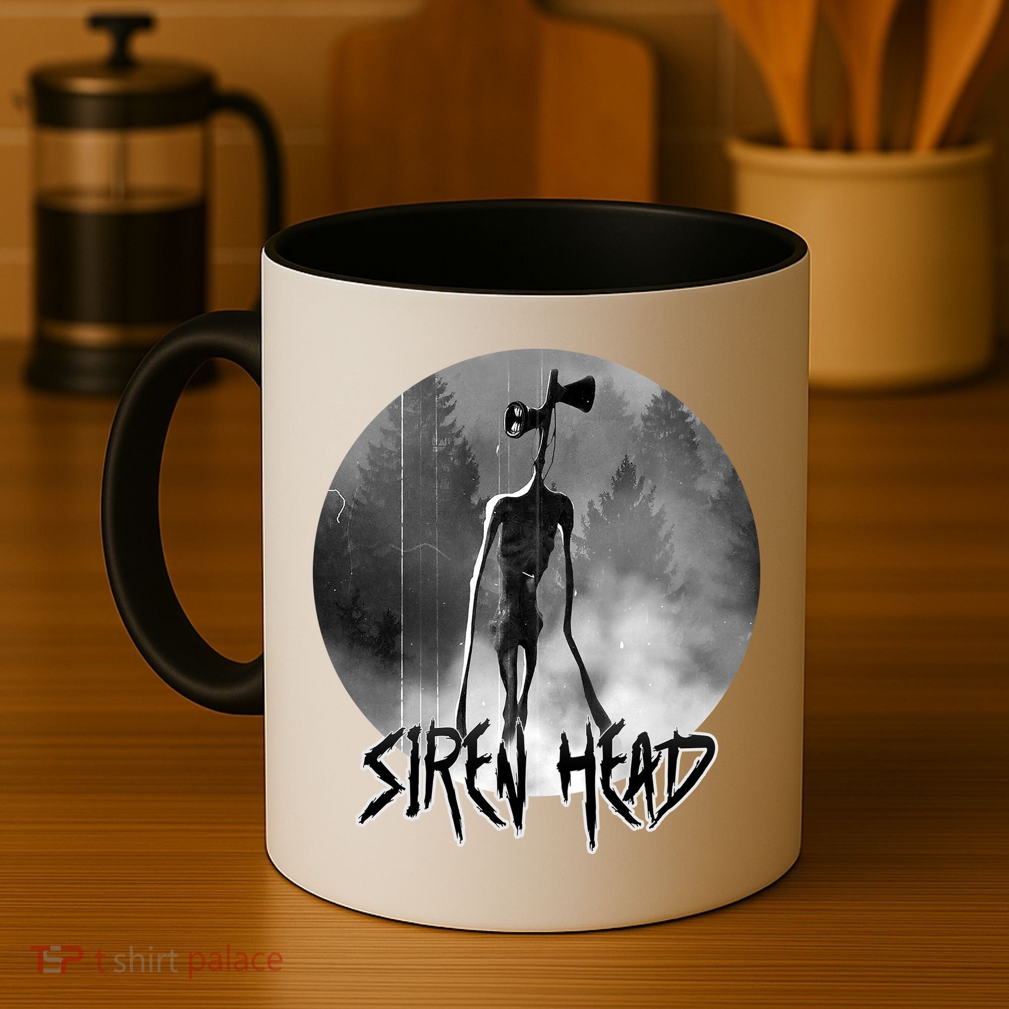 Creepy Siren Head Horror Coffee Mug