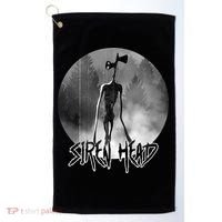 Creepy Siren Head Horror Golf Towel thumb 0