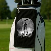 Creepy Siren Head Horror Golf Towel thumb 2