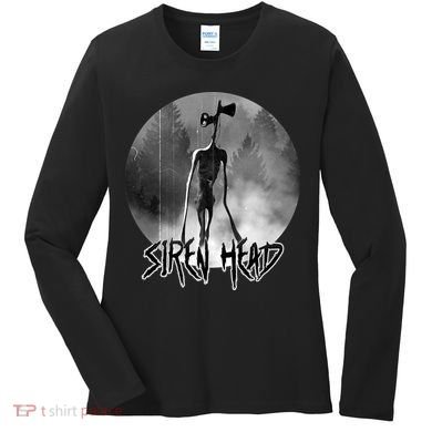 Creepy Siren Head Horror Women's Long Sleeve Shirt