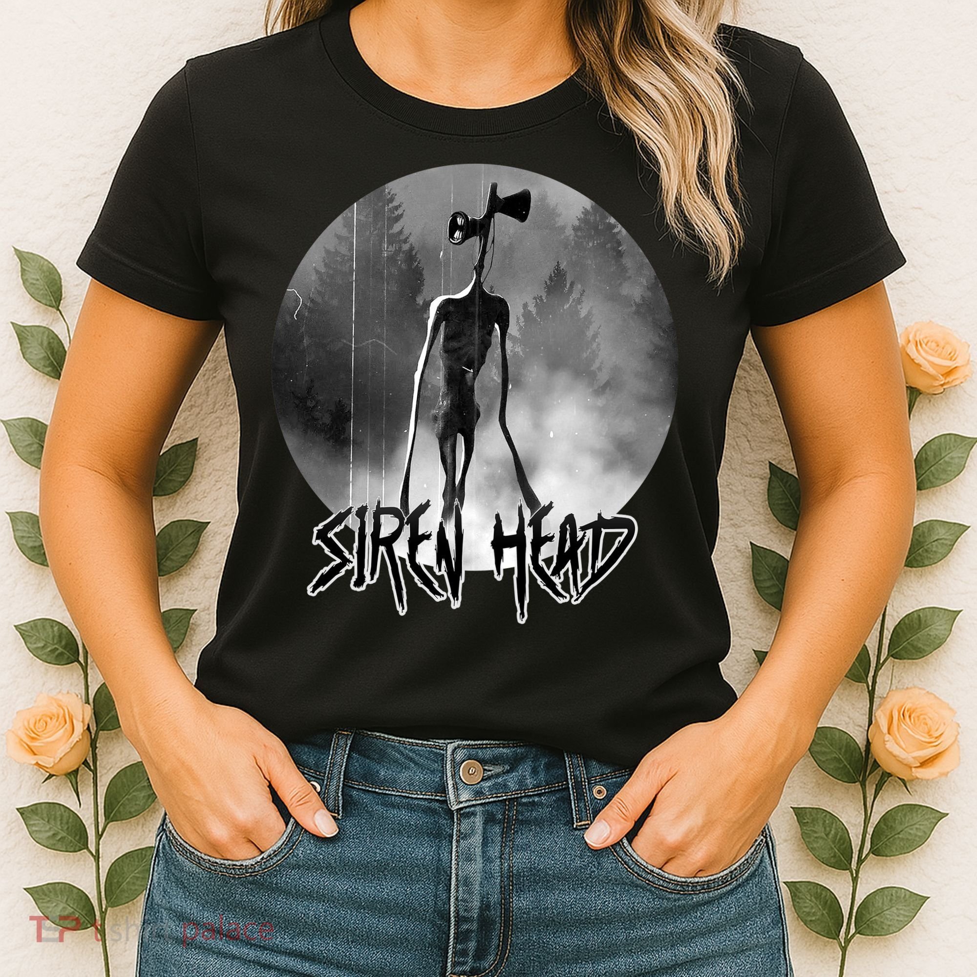 Creepy Siren Head Horror Women's T-Shirt
