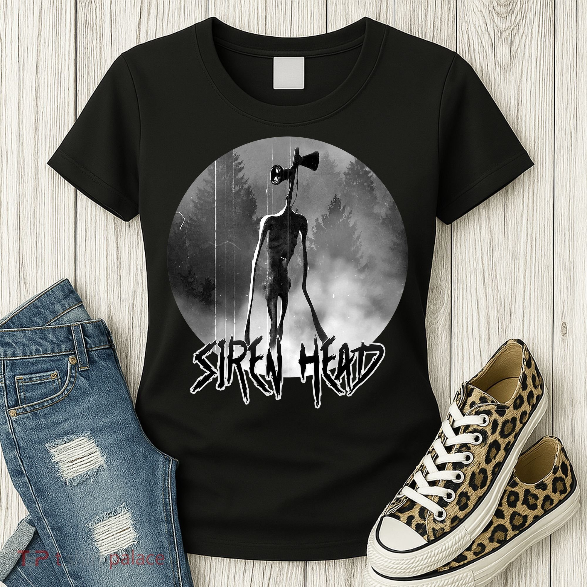 Creepy Siren Head Horror Women's T-Shirt