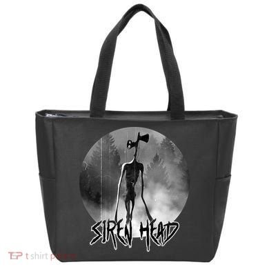 Creepy Siren Head Horror Tote Bag