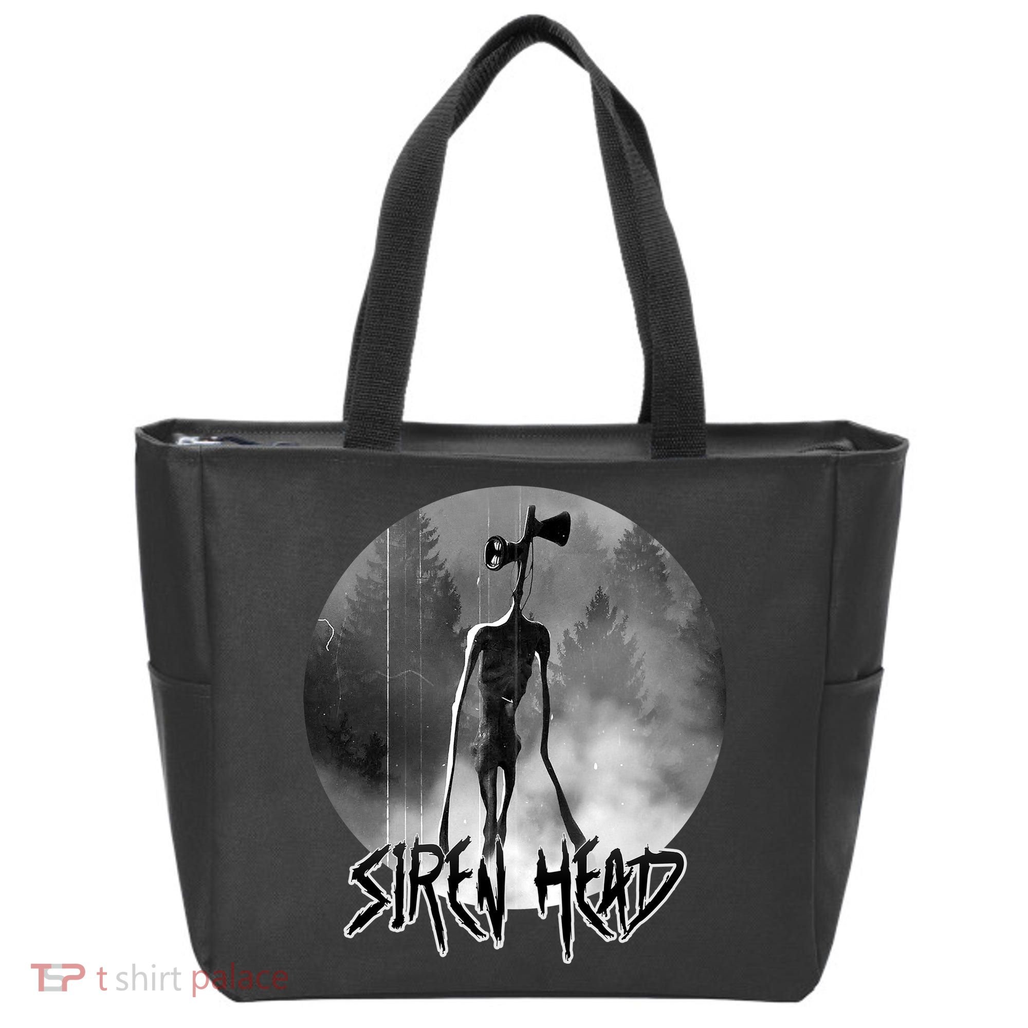 Creepy Siren Head Horror Tote Bag