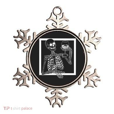 Creepy Skeleton Wine Ornament