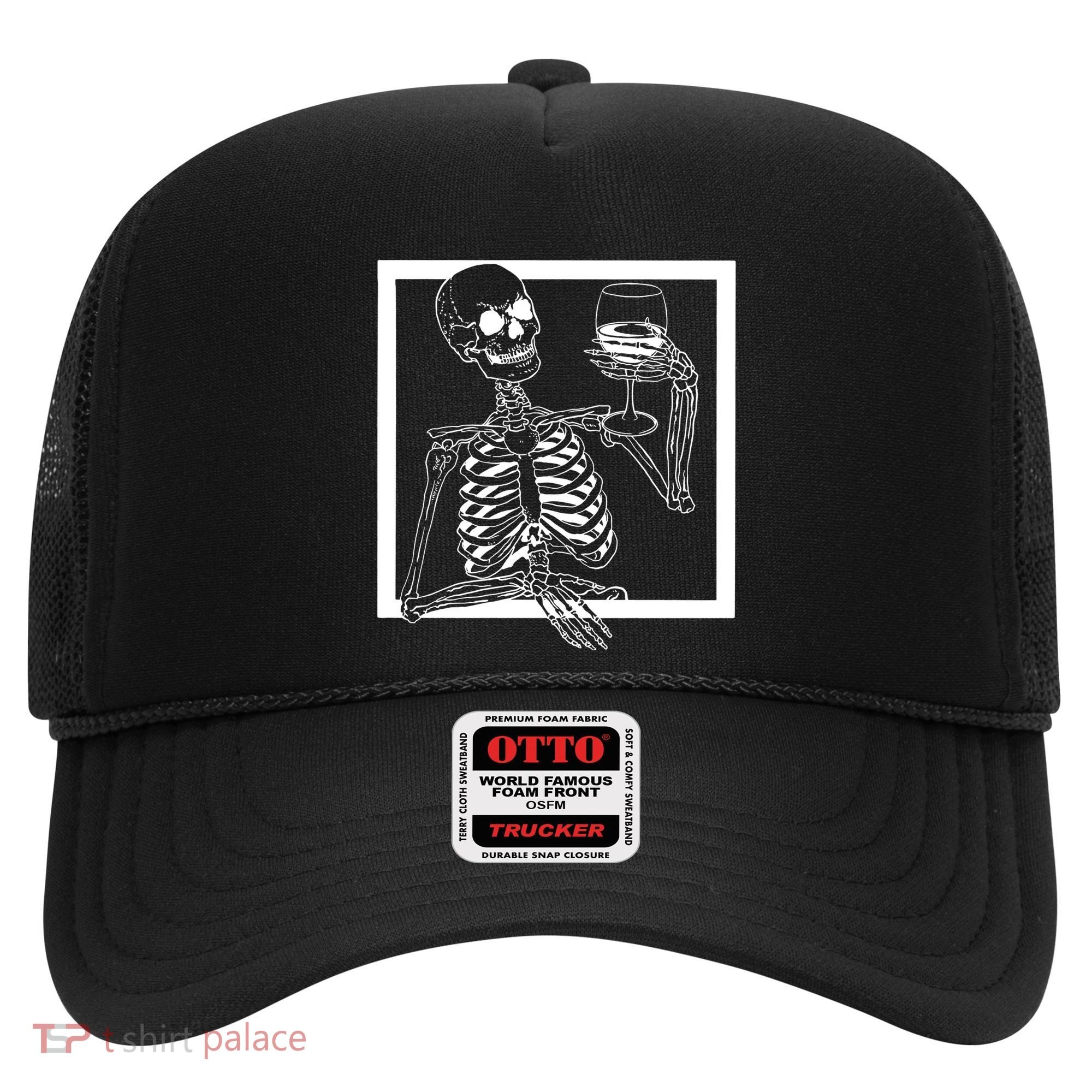 Creepy Skeleton Wine Hat