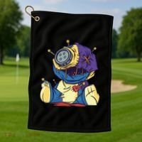 Creepy Voodoo Doll Golf Towel thumb 1