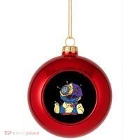 Creepy Voodoo Doll Plastic Christmas Ball Ornament thumb 0
