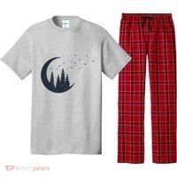 Crescent Moon Flocking Birds Pajama Set thumb 0