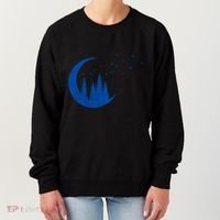 Crescent Moon Flocking Birds Women's Sweatshirt thumb 0