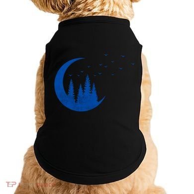 Crescent Moon Flocking Birds Doggie Tank