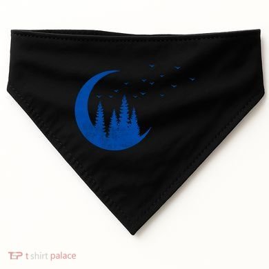 Crescent Moon Flocking Birds USA-Made Doggie Bandana