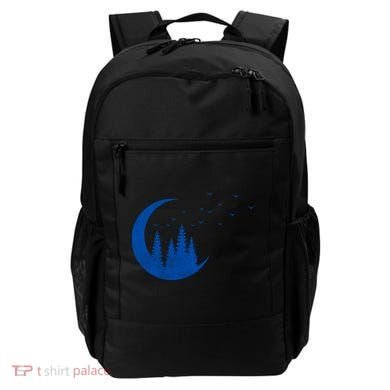 Crescent Moon Flocking Birds Backpack