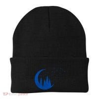 Crescent Moon Flocking Birds Beanie thumb 0