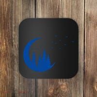 Crescent Moon Flocking Birds Coaster thumb 0