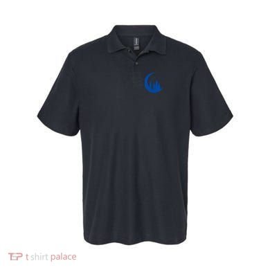 Crescent Moon Flocking Birds Polo