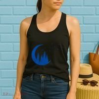 Crescent Moon Flocking Birds Women's Tank Top thumb 2