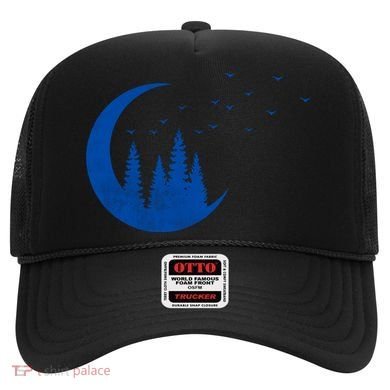 Crescent Moon Flocking Birds Hat