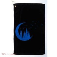 Crescent Moon Flocking Birds Golf Towel thumb 0