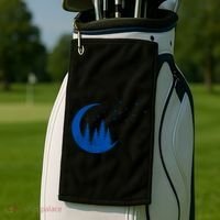 Crescent Moon Flocking Birds Golf Towel thumb 2