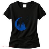Crescent Moon Flocking Birds Women's T-Shirt thumb 0