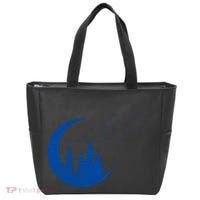 Crescent Moon Flocking Birds Tote Bag thumb 0