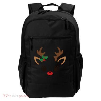 Cute Reindeer Face Christmas Backpack