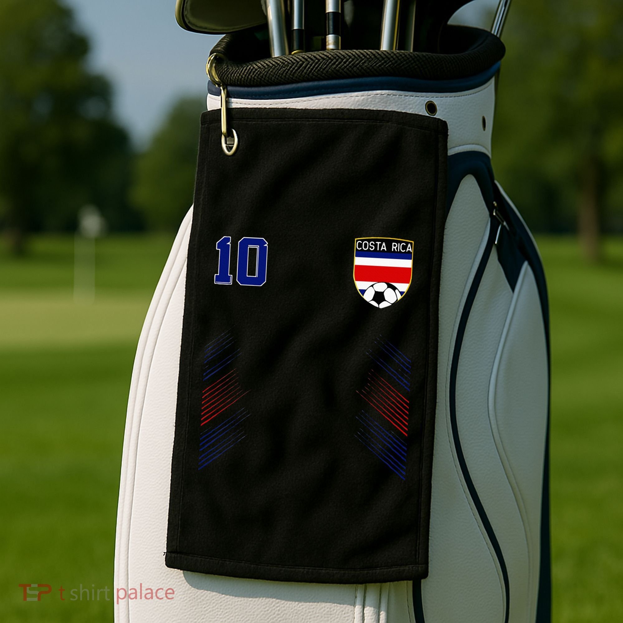 Costa Rica Flag Costa Rican Pride Lovers Golf Towel