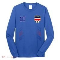 Costa Rica Flag Costa Rican Pride Lovers Long Sleeve Shirt thumb 0