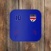 Costa Rica Flag Costa Rican Pride Lovers Coaster thumb 0