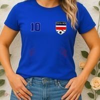 Costa Rica Flag Costa Rican Pride Lovers Women's T-Shirt thumb 2