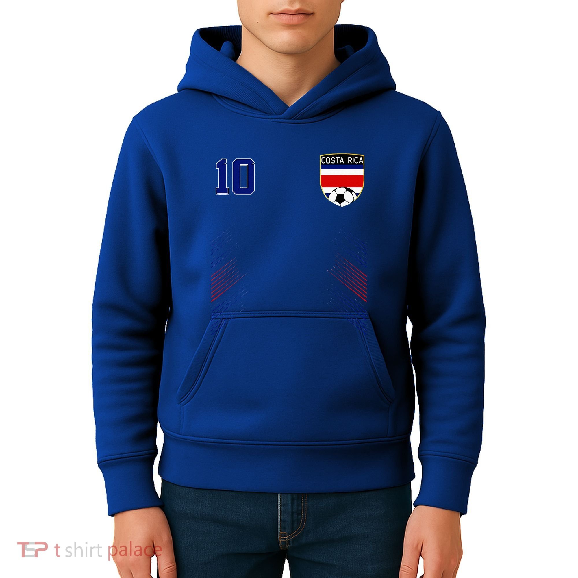 Costa Rica Flag Costa Rican Pride Lovers Kids Hoodie