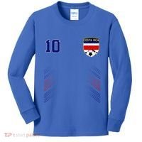 Costa Rica Flag Costa Rican Pride Lovers Kids Long Sleeve Shirt thumb 0