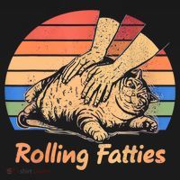 Cat Rolling Fatties Funny Hoodie thumb 2