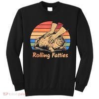 Cat Rolling Fatties Funny Sweatshirt thumb 0