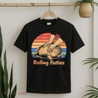 Cat Rolling Fatties Funny T-Shirt thumb 2