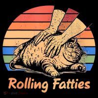 Cat Rolling Fatties Funny T-Shirt thumb 7