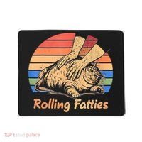 Cat Rolling Fatties Funny Mousepad thumb 0