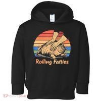 Cat Rolling Fatties Funny Toddler Hoodie thumb 0