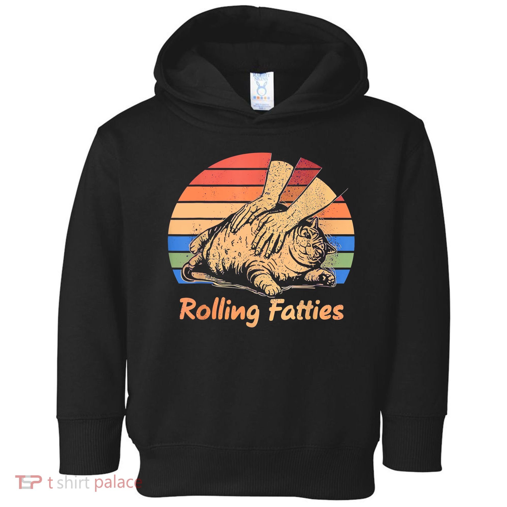 Cat Rolling Fatties Funny Toddler Hoodie
