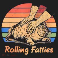 Cat Rolling Fatties Funny Golf Towel thumb 3